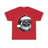 Рождественская футболка с принтом Санта-мопс