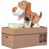 Dog Piggy Bank for Kids Cartoon Cute Attractive Money Saving Bank Coin Bank for Decorative Brown