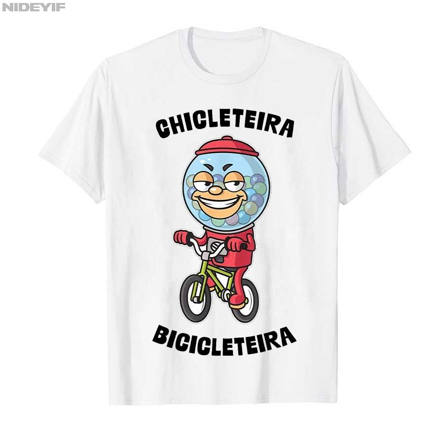 Italian Brainrot Chicleteira Bicicleteira Meme Tshirt for Men Women 100 Cotton T Shirts Short Sleeve Tops