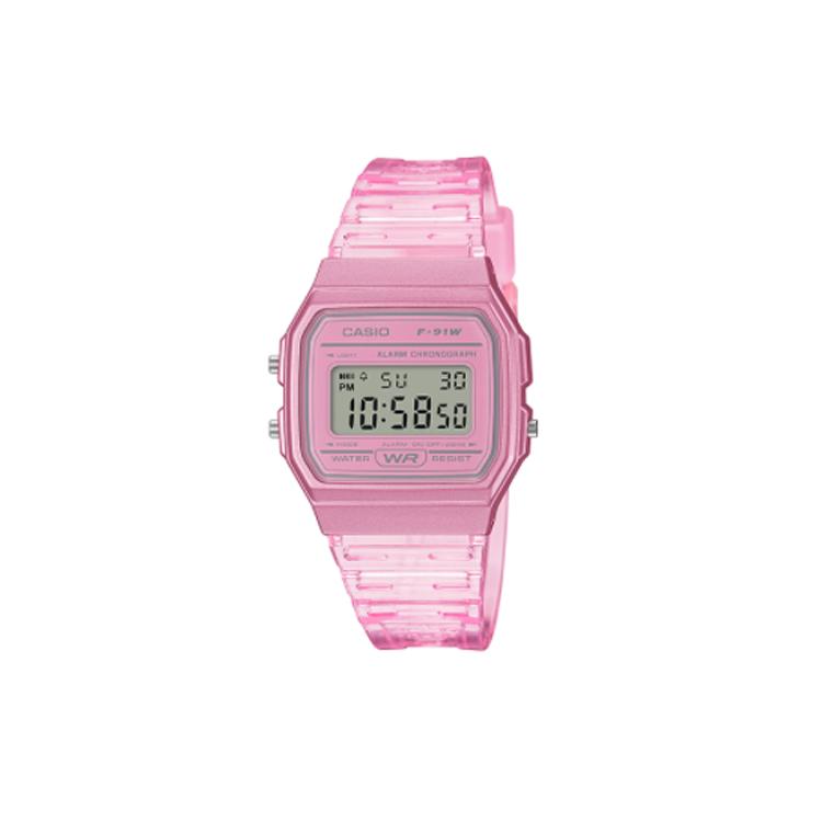 Casio Женские цифровые часы серии 35,2 мм, серые, F-91WS-4 F-91WS-4