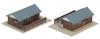 KATO N Gauge Railway Official Building 2 Houses Completed Product Railway Model Supplies 23-235