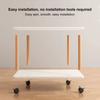End Table Rectangle Side Table Wood Night Stand with 2-Tier Storage Shelf Living Room Small Coffee Table Wood Finish Bedside Table