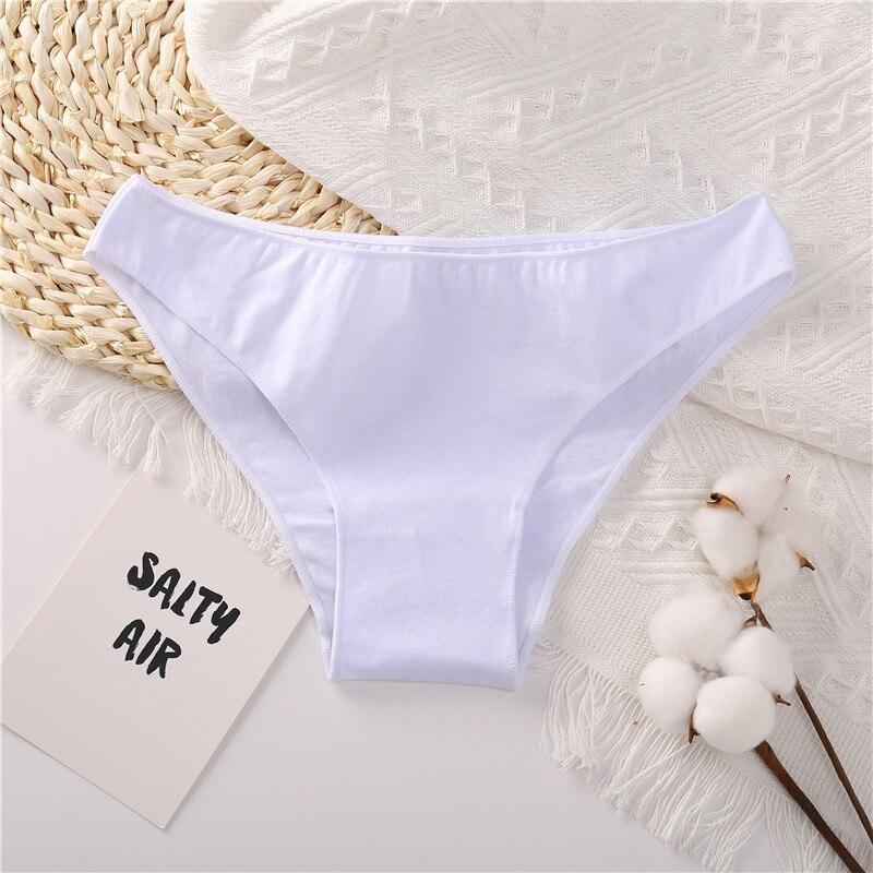 FINETOO Женское хлопковое нижнее белье M-XXL, женские трусы-бикини, Femme, 7 цветов, дышащее нижнее белье, нижнее белье