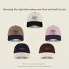 Cotton Baseball Cap For Women Men With Wide Brim Sun Protection Summer Casual Fashion