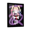 Batman Harley Quinn Pigtails Framed Poster