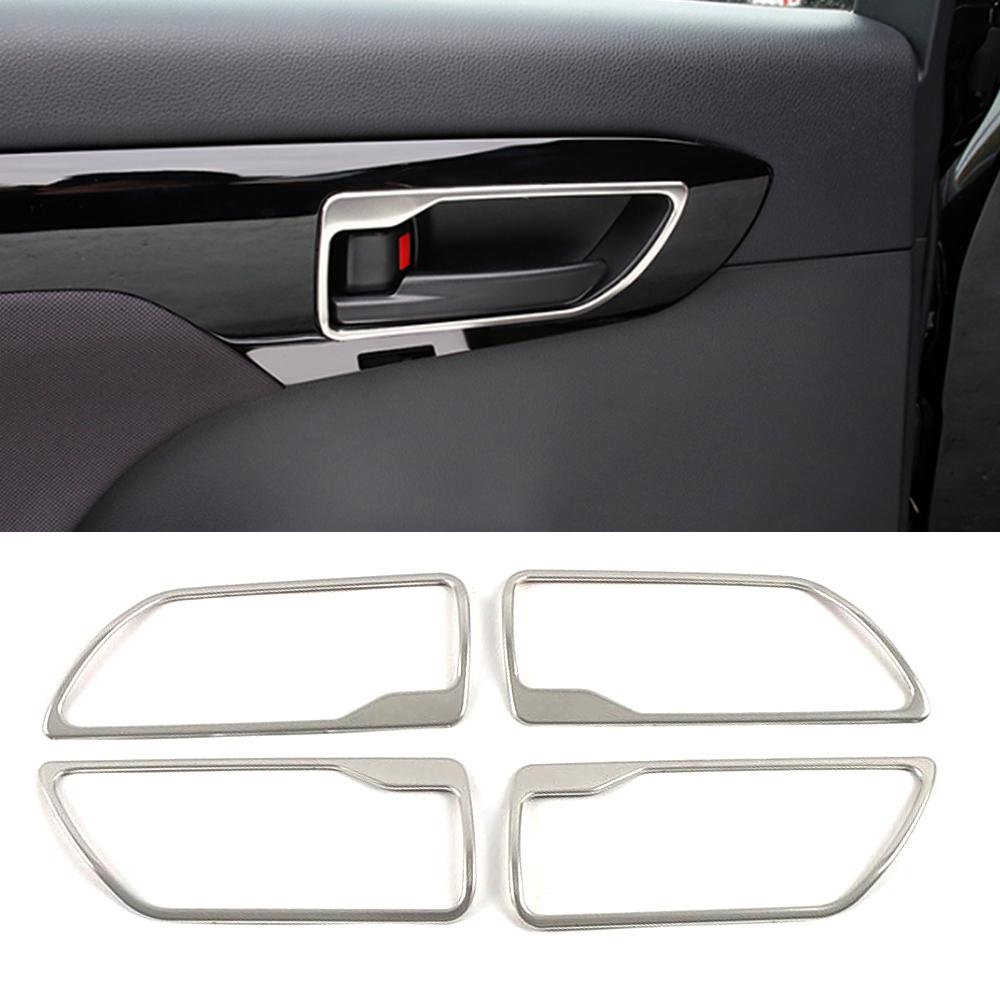 Для Toyota Highlander XU70 2024 внутренняя часть автомобиля Стайлинг Ремонт Внутренняя ручка двери Панель Рамка Отделка Наклейка из нержавеющей стали