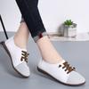 Women's Flats Loafers Leather Driving Shoes Moccasins Comfort Casual Nurse Shoes for Mother Plus Size