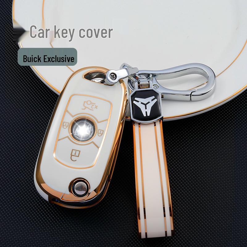 Buick Verano/Excelle Pro Key Cover 2018/2020: Protective Shell with Keychain for Men & Women