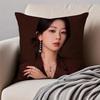 Модная и элегантная китайская актриса Ян Цзы Наволочка для подушки-подушки Защита от пылевых клещей Невидимая молния Короткий плюш Подушка для дивана