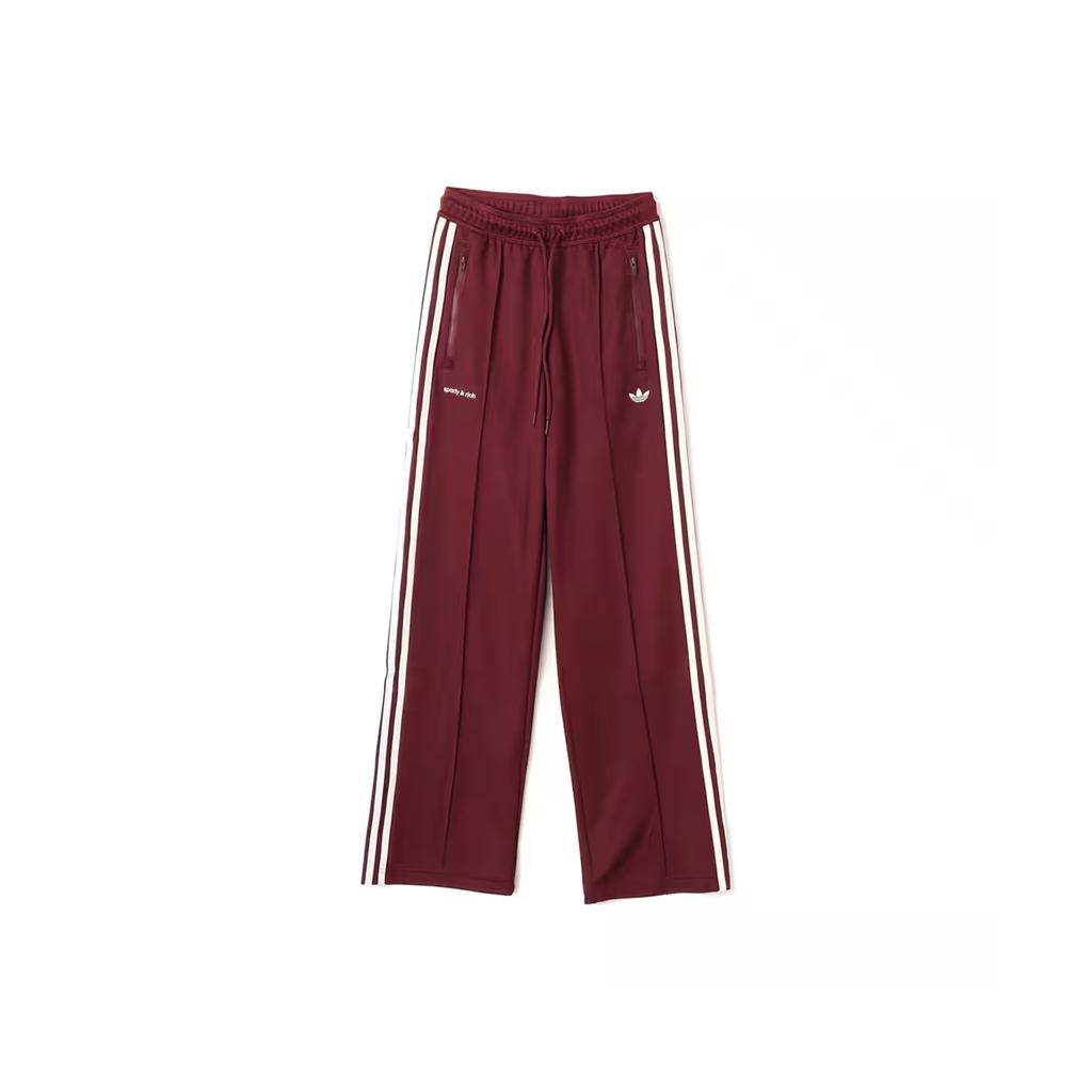 adidas X Спортивные и Богатые Женские Спортивные Штаны Бордовые Мужские Уличная Одежда JN5324