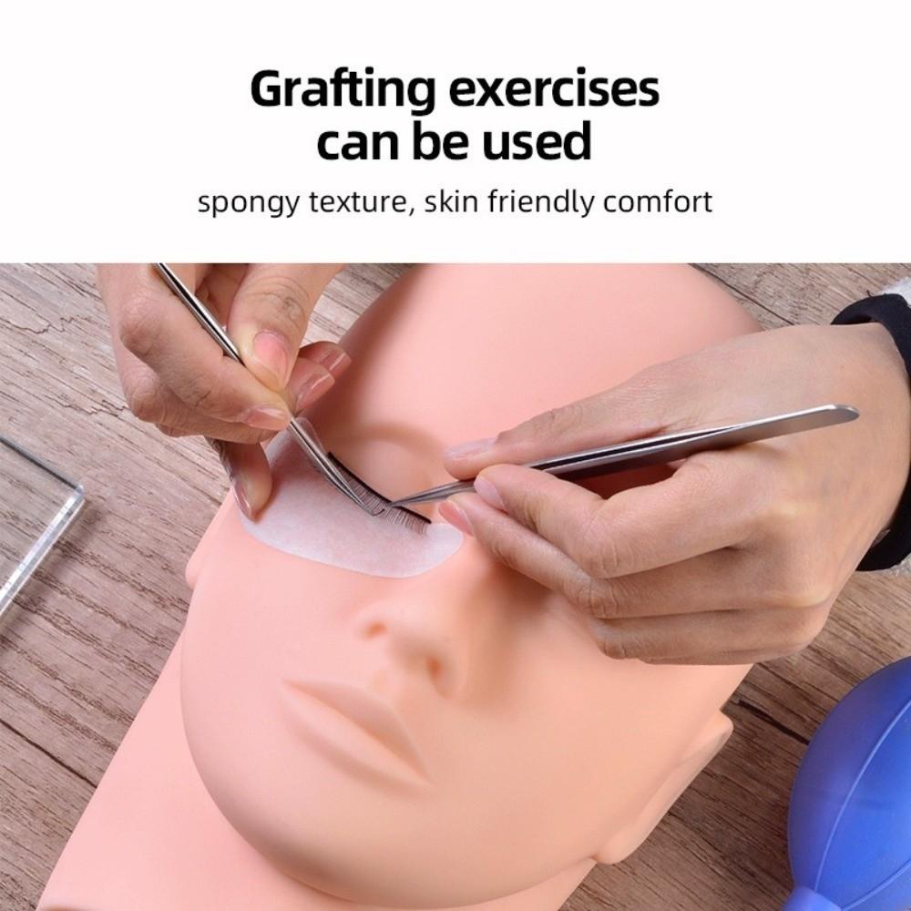 Practice Mannequin Makeup Practice Head Upgraded Design Eye Lash Model Head Salon Training Use