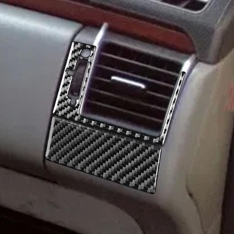 Carbon Fiber Car Accessories Driver Air Vent Set Cover Soft Sticker For Mercedes W210 E Class 1996 1997 1998 1999 2000 2001 2002