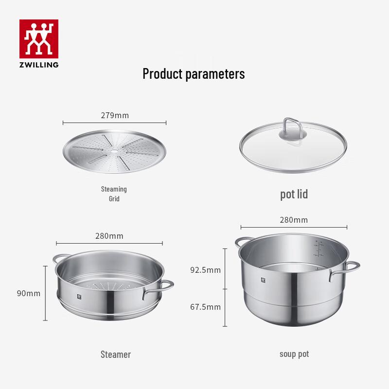 ZWILLING Stainless Steel Steamer and Soup Pot