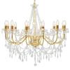 VidaXL Chandelier with Beads Pendant Lamp Chandelier Luminaire Interior Lighting Living Room Living Room Bedroom 281611
