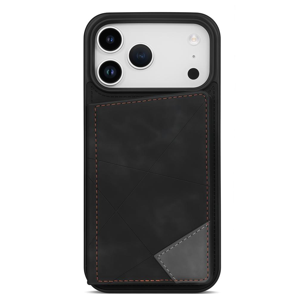 Деловой кожаный задний кошелек Чехол для телефона для iPhone 17 Pro Max Air 16 Plus 15 14 13 12 11 Pro Max XR XS SE Слот для карт Кошелек Чехол