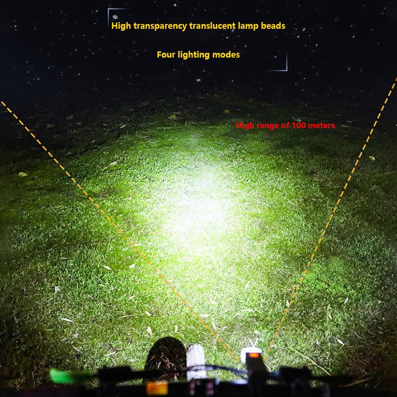 Яркий светодиодный передний фонарь для велосипеда с USB-перезаряжаемым креплением для горного велосипеда, велосипедный фонарь, фонарик для велосипедного скутера