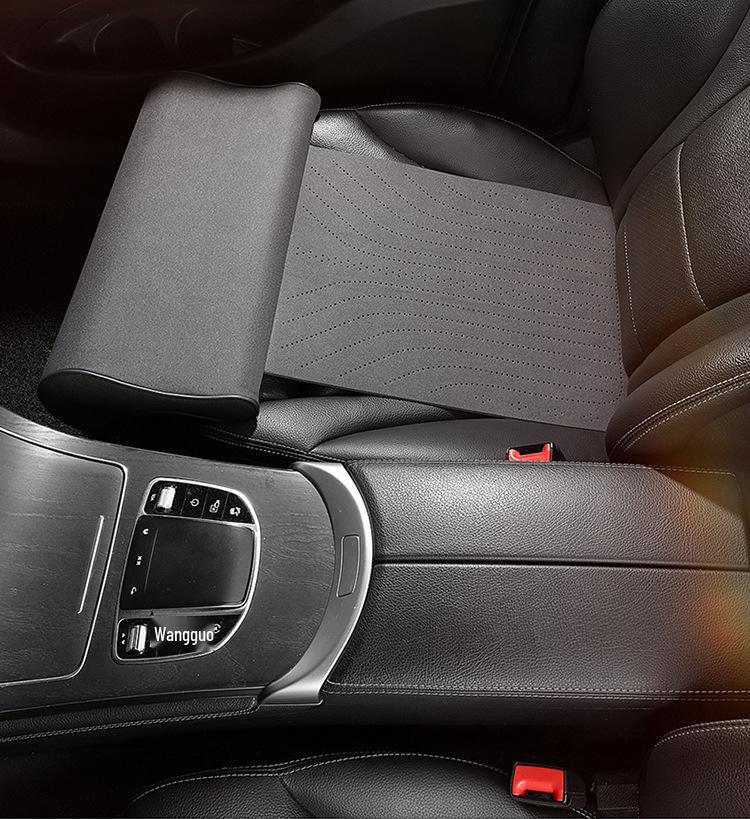 Подушка для ног из пены с эффектом памяти для автомобильного сиденья: Износостойкая замшевая подставка для ног для снятия давления