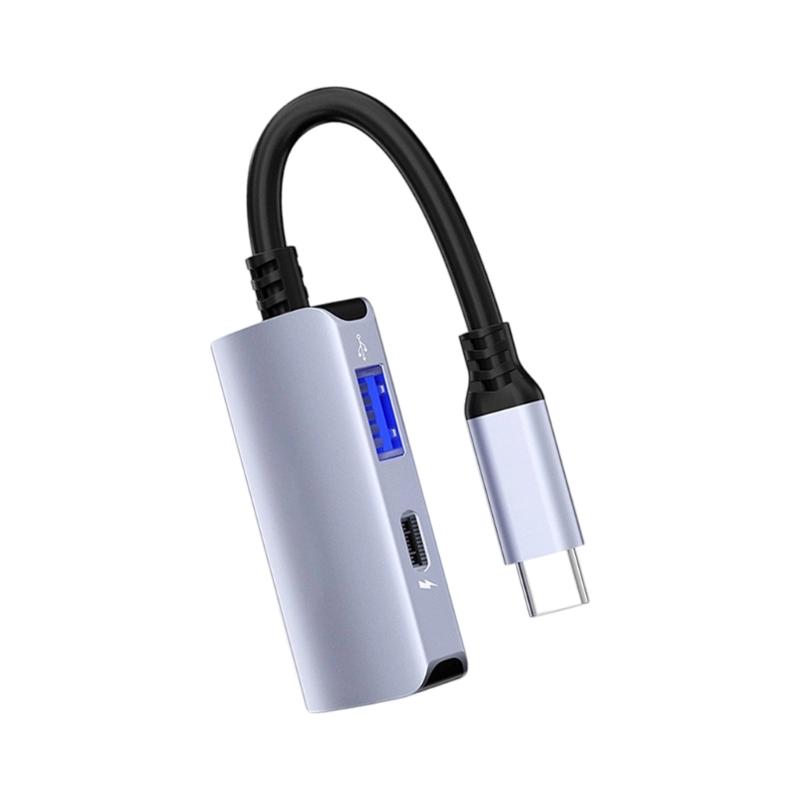 USB-C хаб для 4K60Hz Высококачественного видеовыхода PD65W Быстрая зарядка 480 Мбит/с Передача данных USB-разветвитель Совместимость для