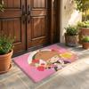 Floor Mat Soft Flannel Rug Non Slip Absorbent Mat for Bathroom Bedroom Home Decor C Cardcaptor S Sakura Cartoon