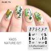 Пластины для стемпинга для дизайна ногтей Nature 027 Leaves Flowers Design Image Template Nail Stencil Manicure Overprint Stamping Nails