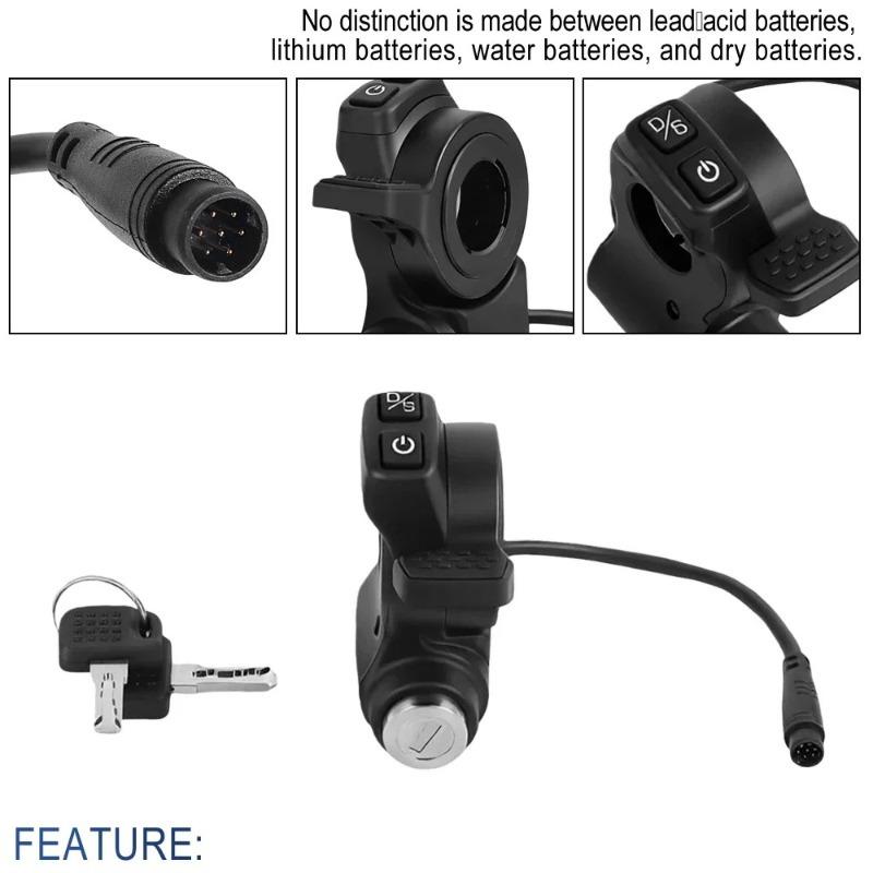 Security Throttle for Kukirin G2 Master E-Scooter Key Ignition Switch Thumb Accelerator Combo in Single Handlebar Control Unit Throttles 2