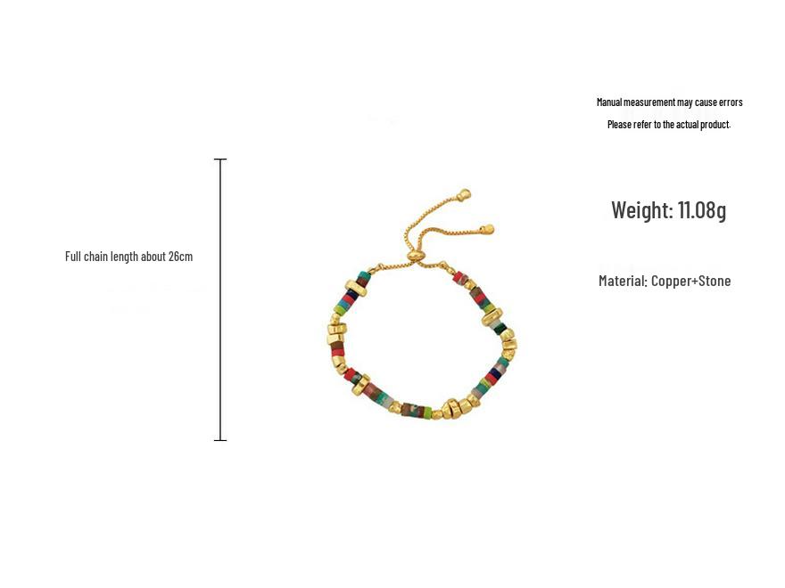 Винтажное богемное ожерелье-чокер из бусин с камнями для женщин