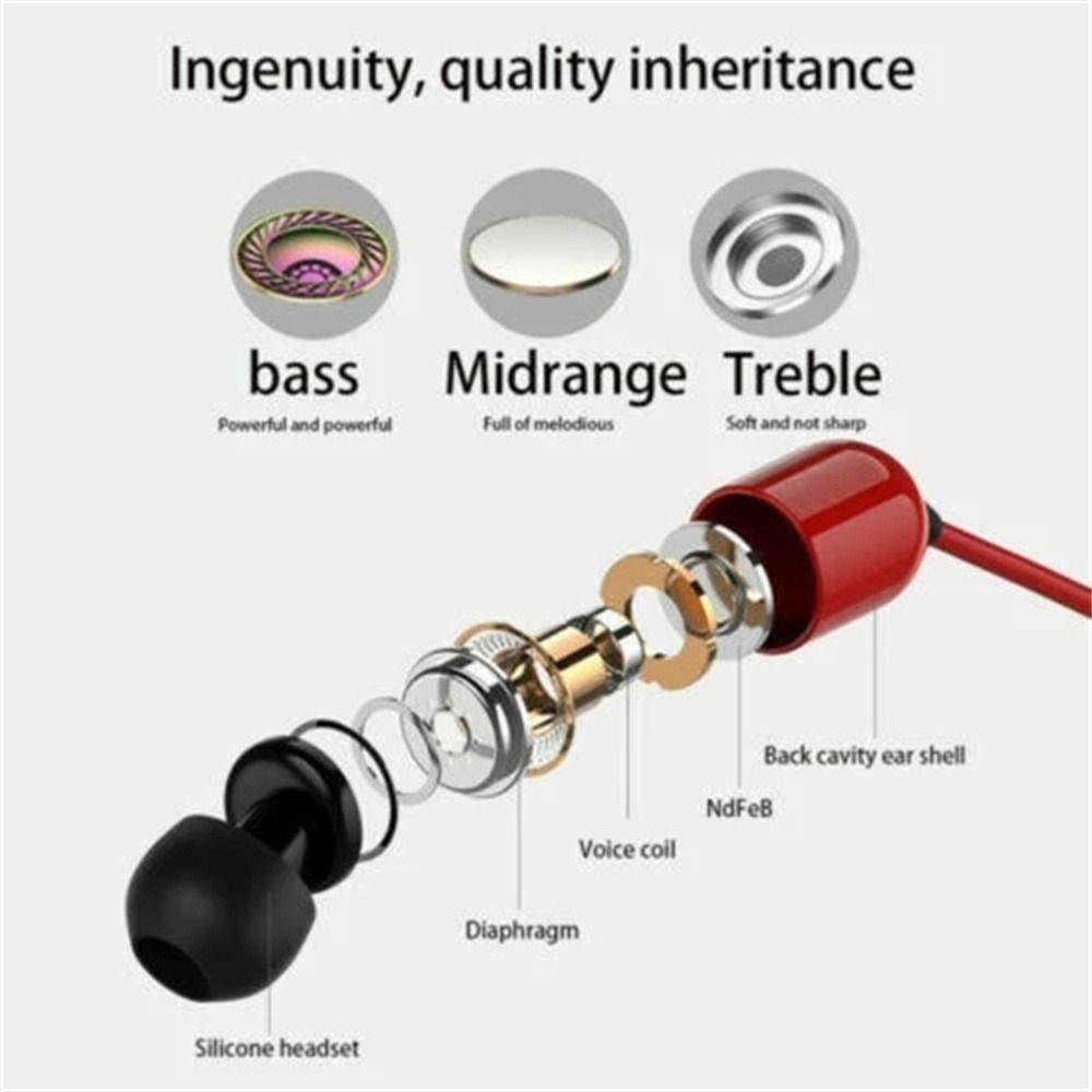 Music 3 Meters Extra Long Super Bass In-Ear Earphone Wires Headphone Wired Earphone Stereo Earbuds