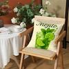 Натуральный M-Мохито Бар Пляжный Мат Наволочка Печать Наволочки Гостиная Диван Подушка Чехол Спальня Комната Декор