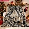Blanket 1pc Festive Golden Decorations 2D-printed Flannel Throw Blanket-soft and Cozy Suitable for Use On the Sofa While Traveling