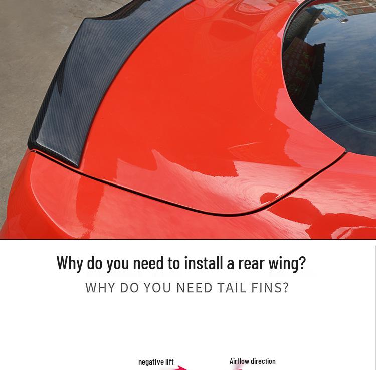 Carbon Fiber Rear Wing Trunk Spoiler for 15-23 Ford Mustang