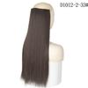 XINRAN 60cm Long Straight Clip In Hair Extensions Synthetic Fiber Hair Piece for Women