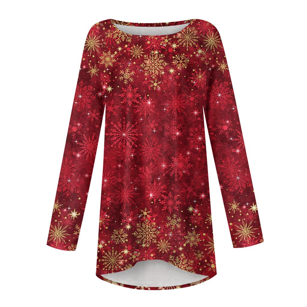 Женский модный свободный пуловер средней длины с круглым вырезом и принтом, рукава реглан, повседневный топ с длинными рукавами