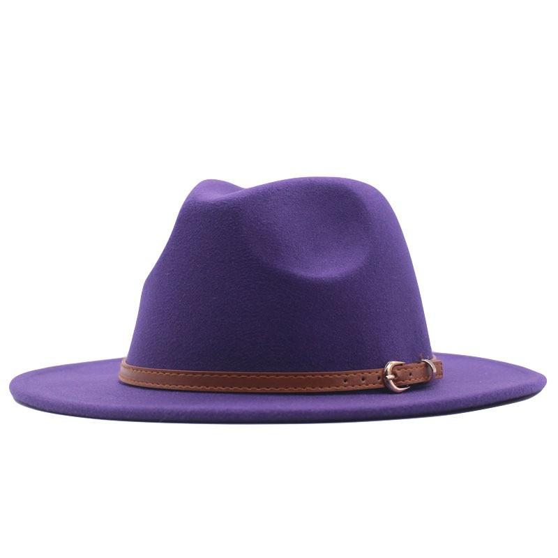 eBay jazz hat autumn and winter British retro top hat women's trendy women's woolen western cowboy hat