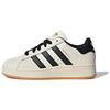 Женские кроссовки Superstar XLG Cream Black Gum кремово-белые Core-Black ID5698