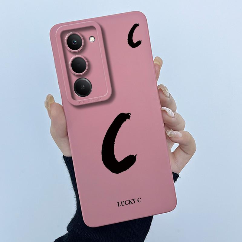 For Xiaomi Redmi 15 5G Cover Case Cute Initial Letters Couple Silicone Soft Matte Phone Bumper for REDMI15 5G Shockproof Casing