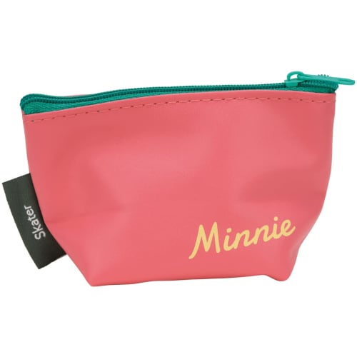 Skater Triangular Mini Pouch Accessory Case Gusset Disney Retro Minnie Mouse ZTP1-A