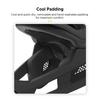 Mountain Bike Helmet Detachable Helmet Full Face Mountain Bike Helmet with Padding and  + Silver Ion Straps