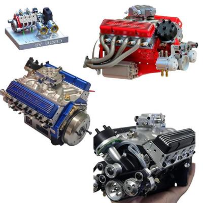 Креативность Симуляция V8 Модель Двигателя Набор DIY Поделки Модель Автомобильного Двигателя Украшения Смола V8 Модель Автомобильного Двигателя для Взрослых Подарок