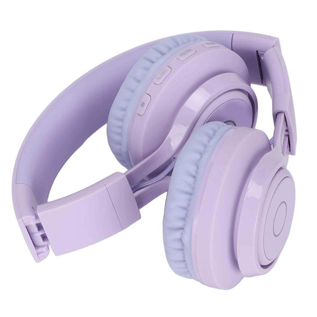 Детские Bluetooth-наушники, складные, регулируемые, RGB, цветная световая гарнитура с микрофоном для детей, учеба BT06C