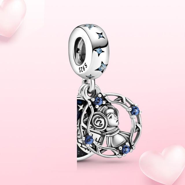 100% стерлингового серебра 925 пробы, подвеска «Тысячелетний сокол», подвеска, подходит для оригинальных модных ювелирных изделий, женский браслет, подарок «сделай сам»