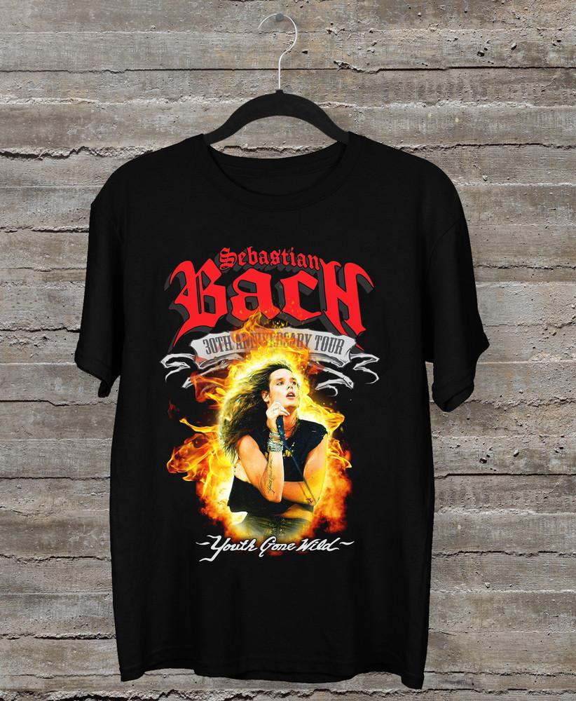 Sebastian Bach 'Skid Row' 30th Anniversary Tour Black All Size T-Shirt Unisex T-Shirt