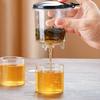 Teapot With Infuser Thickened Glass Heated Resistant Tea Pot One-Button Filtering Tea Separation Kettle Tea Coffee Maker