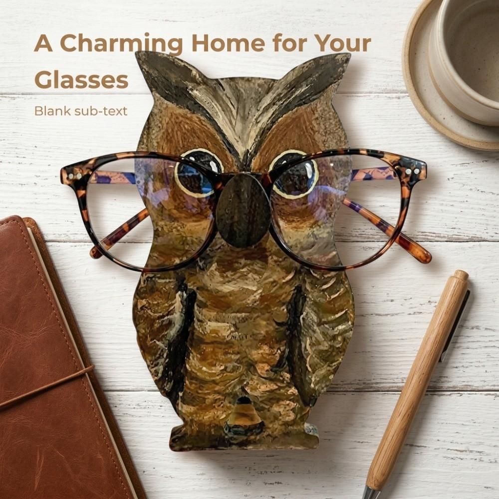 Wooden Glasses Display Stand Animal Shaped Desktop Rack Animal Eyeglass Holder Nightstand