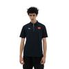 Anta National Flag Series Printed Zipper Short Sleeve Polo Shirt Men Tops Black 152130133-2