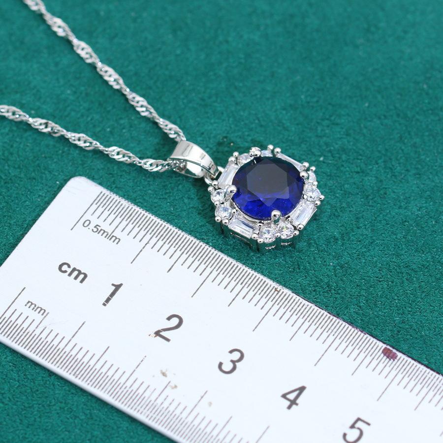 2024 New Jewelry Set White Full Diamond Lady Set Jewelry Earrings Ring Wedding Jewelry Set