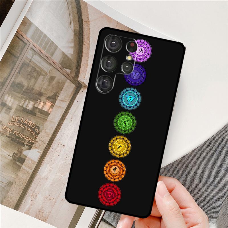 Чехол для телефона Samsung Galaxy S25 Ultra S9 S10 S20 FE S21 S22 S23 Plus S24 Ultra Mandala Chakra Insist Yoga Полное покрытие