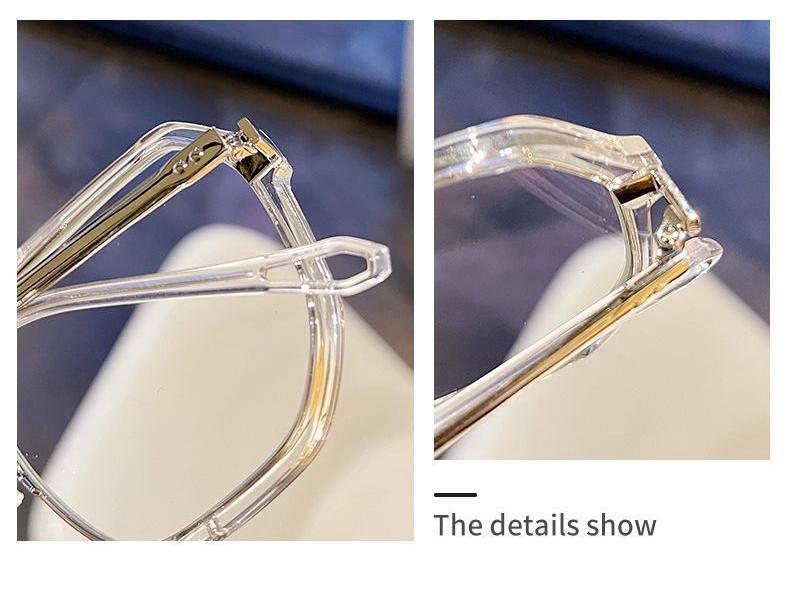 Коричневые Модные Оверсайз Фотохромные Очки с Защитой от Синего Света для Мужчин и Женщин