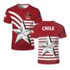 Chile Independence Day National Emblem 3D Printed T-shirt Chilean Flag Graphic Short Sleeve O Neck Casual Tops Unisex Summer Tee