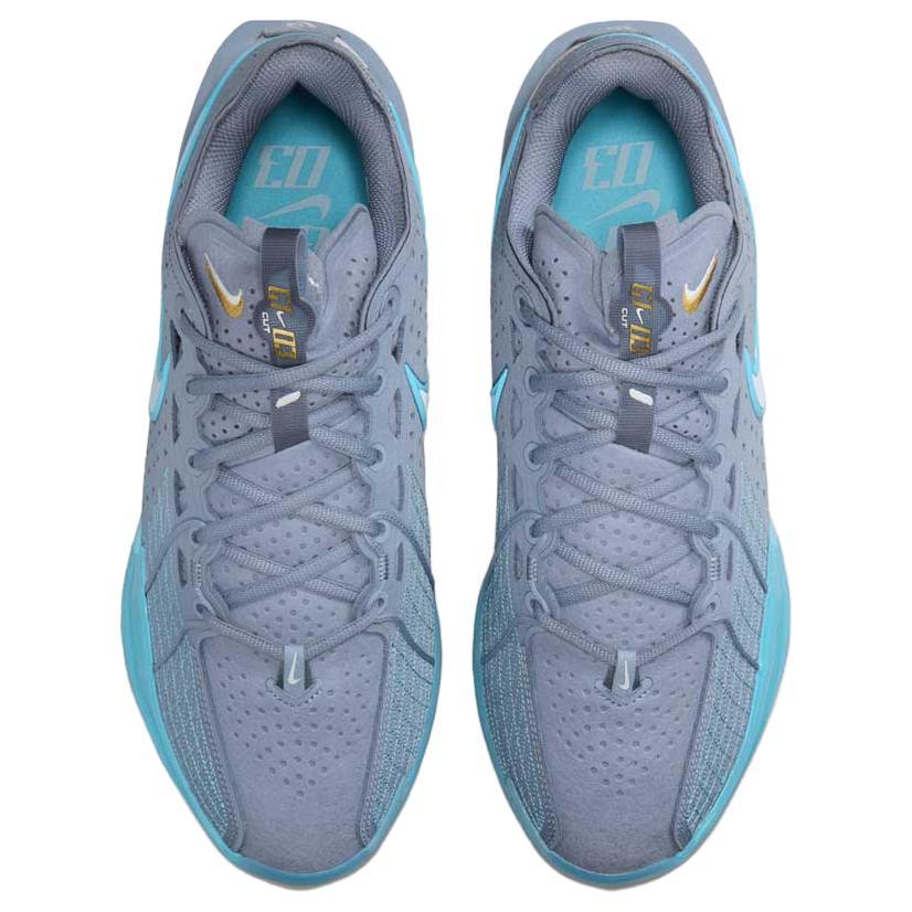 Nike Air Zoom GT Cut 3 EP 'Пепельно-серый' (унисекс) Пепельно-серый / Футбольно-серый / Балтийский синий / Металлический золотой Баскетбольные кроссовки DV2918 402