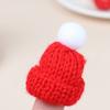 2Pcs Xmas Mini Scarf Hat Decor Doll Clothes Accessory Christmas Party Ornament